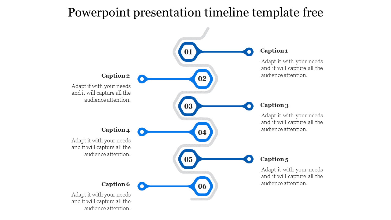 powerpoint presentation timeline template free-Blue